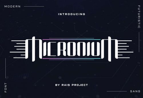 Micronium Font